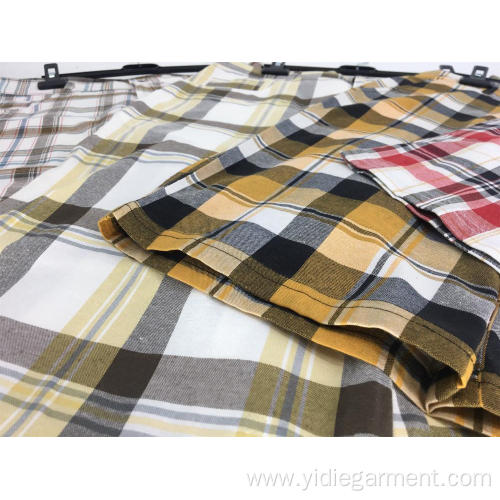 Mens Dress Shorts Men's Plaid Check Golf Shorts Supplier